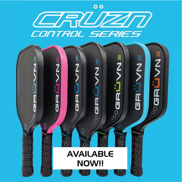 Pickleball & Padel Equipment South Africa CRÜZN carbon fiber pickleball paddle GRÜVN CRÜZN paddle lightweight series