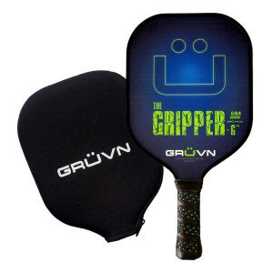 GRIPPER-G16 Pickleball Paddle blue-green-smile-graphite